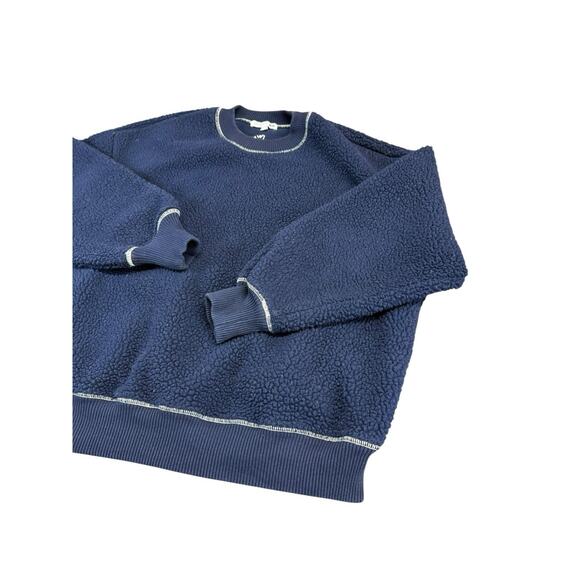J.W. Anderson Uniqlo Japan Blue Fleece Pullover Sweatshirt Women’s XL Cozy - Picture 2 of 9